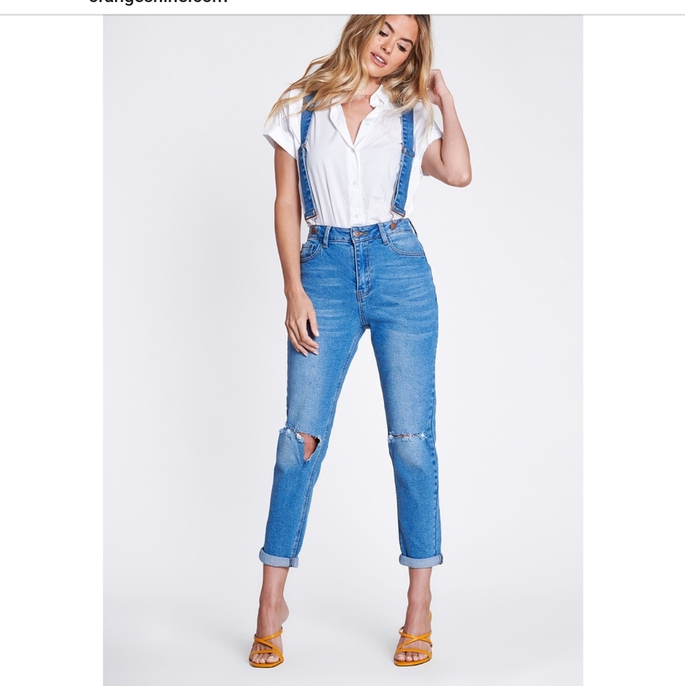 SMYTNN Boyfriend Jeans w/ Suspenders